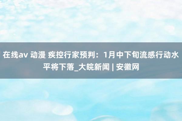 在线av 动漫 疾控行家预判：1月中下旬流感行动水平将下落_大皖新闻 | 安徽网